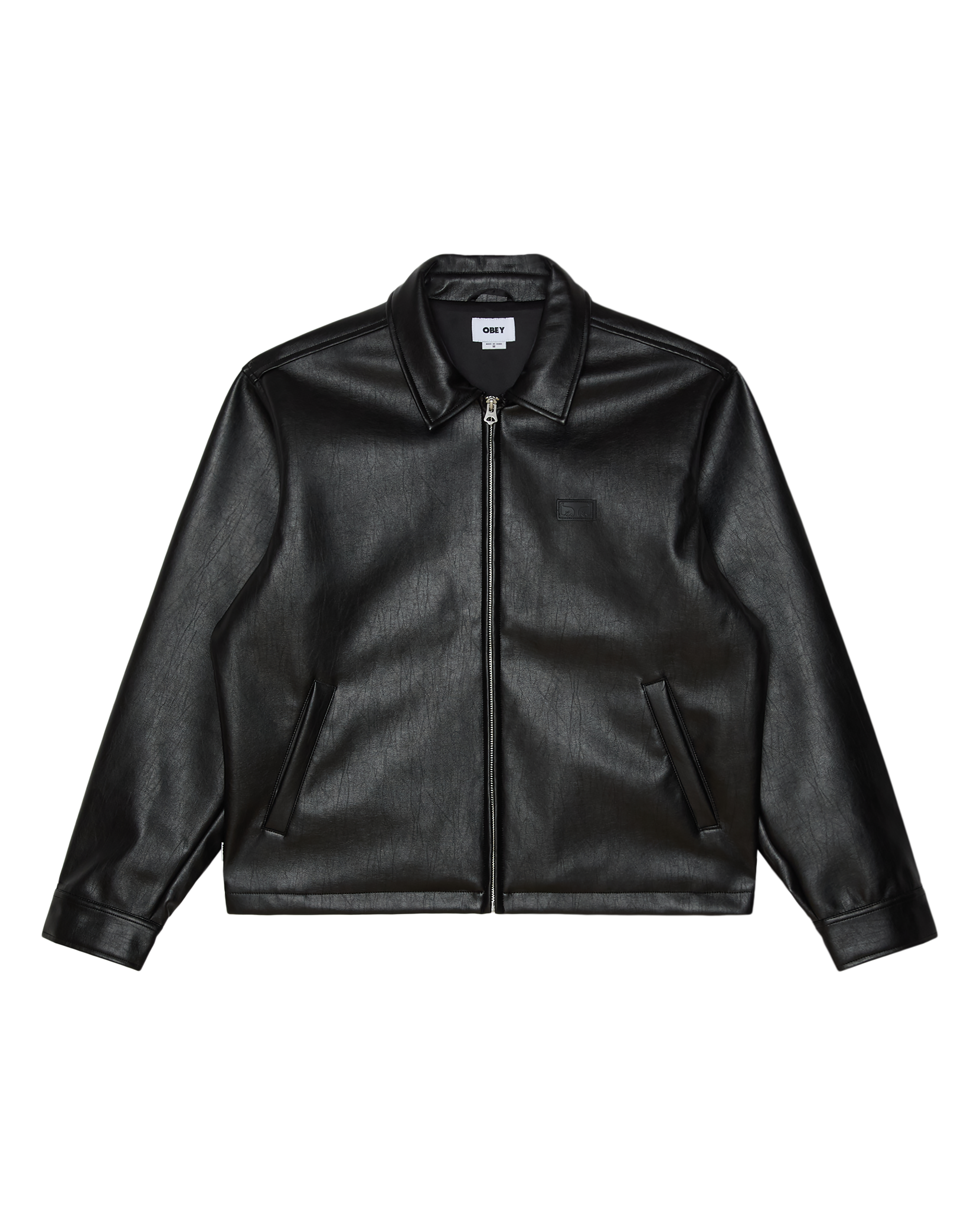 Obey Workman PU Jacket Herren Utility Jacke schwarz